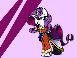 Size: 640x480 | Tagged: safe, artist:ruby-sunrise, pony, clothes, dress, gamer rarity, rarigamer, solo