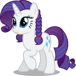 Size: 4158x4162 | Tagged: safe, artist:austiniousi, rarity, pony, g4, absurd resolution, alternate hairstyle, braid, female, pigtails, simple background, solo, transparent background, vector
