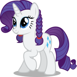 Size: 4158x4162 | Tagged: safe, artist:austiniousi, rarity, pony, unicorn, g4, absurd resolution, alternate hairstyle, braid, female, horn, mare, pigtails, simple background, solo, transparent background, vector