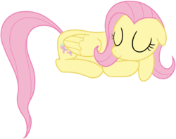 Size: 2520x2000 | Tagged: safe, artist:transparentpony, fluttershy, pegasus, pony, g4, cloud, eyes closed, female, floppy ears, mare, simple background, sleeping, solo, transparent background, vector