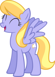 Size: 6000x8449 | Tagged: safe, artist:moongazeponies, cloud kicker, pegasus, pony, g4, ^^, absurd resolution, eyes closed, female, mare, open mouth, simple background, solo, transparent background, vector