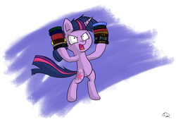 Size: 2181x1508 | Tagged: safe, artist:anevilzebra, twilight sparkle, g4, book, solo