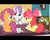 Size: 1920x1536 | Tagged: safe, artist:facelessjr, apple bloom, scootaloo, sweetie belle, earth pony, pegasus, pony, unicorn, g4, adorabloom, apple bloom's bow, bed, bed mane, blank flank, blanket, bow, butt, clothes, cute, cutealoo, cutie mark crusaders, diasweetes, eating, fake screencap, feeding, female, filly, foal, food, get well soon, glass, hair bow, happy, hnnng, hospital, hub logo, i can't believe it's not hasbro studios, ice cream, lamp, letterboxing, lying down, messy mane, open mouth, pillow, plot, prone, ruffled hair, scarf, smiling, spoon, spread wings, wings