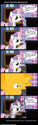 Size: 1550x5100 | Tagged: safe, artist:cipherpie, sweetie belle, pony, unicorn, g4, comic, death note, diary, female, filly, foal, parody, reference