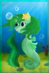 Size: 1060x1580 | Tagged: safe, artist:jariusgargoyle, spring fresh, sea pony, underwater