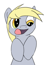 Size: 1596x2115 | Tagged: safe, artist:pkmnmasterwheeler, derpy hooves, pegasus, pony, g4, female, happy, mare, solo