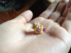 Size: 640x480 | Tagged: safe, artist:ruebrooke, fluttershy, g4, customized toy, irl, micro, photo, sculpture