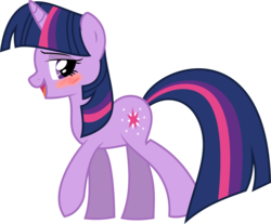 Size: 2712x2247 | Tagged: safe, artist:artismagic, artist:artitsmagic, artist:awengrocks, twilight sparkle, pony, unicorn, g4, blushing, female, mare, simple background, solo, transparent background, unicorn twilight, vector