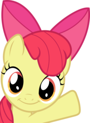 Size: 438x600 | Tagged: artist needed, safe, apple bloom, earth pony, pony, g4, one bad apple, check em, hi, simple background, transparent background, vector