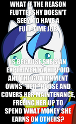 Size: 900x1475 | Tagged: safe, fluttershy, shining armor, robot, g4, conspiracy shining armor, exploitable meme, image macro, meta, tl;dr