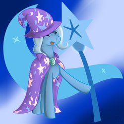 Size: 2500x2500 | Tagged: safe, artist:lupie1324, trixie, g4, cutie mark, happy