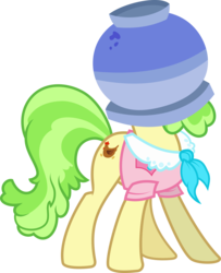 Size: 3244x4000 | Tagged: safe, artist:ambassad0r, chickadee, ms. peachbottom, pony, g4, high res, pothead, simple background, transparent background, vector