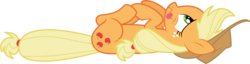 Size: 11771x3000 | Tagged: safe, artist:sakatagintoki117, applejack, earth pony, pony, applebuck season, g4, absurd resolution, silly, silly pony, simple background, tongue out, transparent background, vector