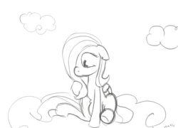 Size: 1151x827 | Tagged: safe, artist:nasse, fluttershy, g4, filly, sketch