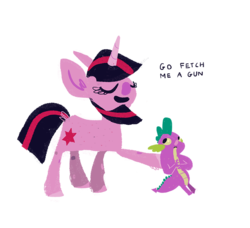 Size: 800x728 | Tagged: safe, artist:cutebrows, spike, twilight sparkle, g4, text