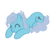 Size: 7060x5606 | Tagged: safe, artist:sofunnyguy, screw loose, earth pony, pony, g4, ^^, absurd resolution, cute, cuteloose, eyes closed, female, mare, messy mane, simple background, sleeping, smiling, solo, transparent background, vector