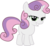 Size: 656x607 | Tagged: safe, artist:oleg778, sweetie belle, pony, unicorn, g4, female, filly, lidded eyes, simple background, smiling, solo, transparent background