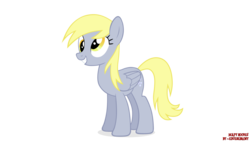 Size: 1920x1080 | Tagged: safe, artist:eugenebrony, derpy hooves, pegasus, pony, g4, female, mare, simple background, smiling, solo, transparent background, vector