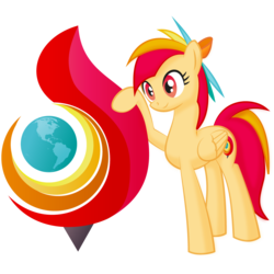 Size: 1000x1000 | Tagged: safe, artist:parallaxmlp, oc, oc:torch, browser ponies, ponified, torch