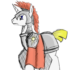 Size: 1125x1024 | Tagged: safe, artist:nasse, oc, oc only, pony, armor, fantasy class, knight, solo, warrior