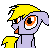 Size: 49x48 | Tagged: safe, artist:jadethewerewolf, derpy hooves, pegasus, pony, g4, animated, avatar, female, licking, mare, pixel art, small, solo, tiny, tongue out