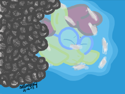 Size: 1024x768 | Tagged: safe, artist:dabestpony, pony, arnold perlstein, magic school bus, ponified, solo, underwater, water