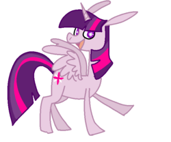 Size: 600x500 | Tagged: safe, artist:bootyhooves, twilight sparkle, alicorn, pony, g4, female, simple background, solo, transparent background, twilight sparkle (alicorn)