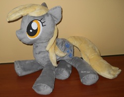 Size: 1402x1094 | Tagged: safe, artist:calusariac, derpy hooves, pegasus, pony, g4, female, irl, mare, photo, plushie, solo
