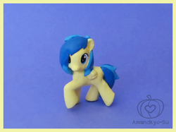 Size: 627x468 | Tagged: safe, artist:amandkyo-su, oc, oc only, oc:blueberry blitz, pegasus, pony, customized toy, figure, irl, photo, solo, toy