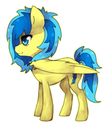 Size: 745x880 | Tagged: safe, artist:rapiditycharge, oc, oc only, oc:blueberry blitz, pegasus, pony, solo