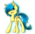 Size: 900x887 | Tagged: safe, artist:laspada, oc, oc only, oc:blueberry blitz, pegasus, pony, happy, solo