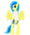 Size: 864x996 | Tagged: safe, artist:d1v1n3-50ul, oc, oc only, oc:blueberry blitz, pegasus, pony, bipedal, clothes, solo, standing