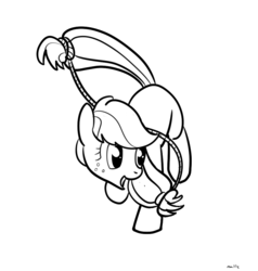 Size: 859x902 | Tagged: safe, artist:nasse, applejack, g4, lasso, rope