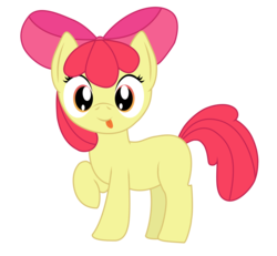 Size: 6000x5553 | Tagged: safe, artist:bonaldo-kun, apple bloom, earth pony, pony, g4, absurd resolution, colored, female, filly, foal, simple background, solo, tongue out, transparent background