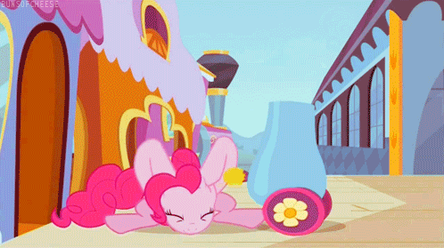 Image result for pinkie pie party cannon gifs