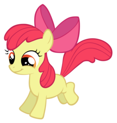 Size: 3000x3167 | Tagged: safe, artist:energyfrost, apple bloom, g4, happy, simple background, transparent background, vector