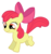 Size: 3000x3167 | Tagged: safe, artist:energyfrost, apple bloom, g4, happy, simple background, transparent background, vector