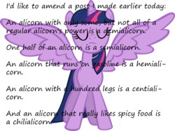 Size: 1024x767 | Tagged: safe, twilight sparkle, alicorn, pony, g4, insane pony thread, pun, twilight sparkle (alicorn)