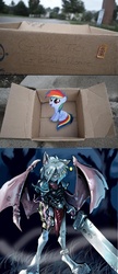 Size: 480x1108 | Tagged: safe, rainbow dash, moogle, pegasus, pony, fanfic:my little dashie, g4, dashie meme, exploitable meme, final fantasy, ian mcconville, mac hall, mog mod, morrowind, ren, wraithguard