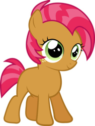 Size: 5157x6809 | Tagged: safe, artist:silentmatten, babs seed, earth pony, pony, g4, absurd resolution, blank flank, female, filly, freckles, simple background, smiling, solo, transparent background, vector