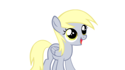 Size: 1920x1080 | Tagged: dead source, safe, artist:thechouken, derpy hooves, pegasus, pony, g4, cute, derpabetes, female, filly, simple background, transparent background