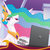 Size: 476x472 | Tagged: safe, artist:parallaxmlp, princess celestia, pony, g4, female, laptop computer, solo, trollestia