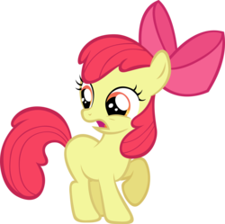 Size: 4798x4781 | Tagged: safe, artist:lilcinnamon, apple bloom, g4, absurd resolution, reaction image, simple background, transparent background, vector
