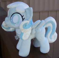 Size: 799x796 | Tagged: safe, artist:helgafuggly, oc, oc only, oc:snowdrop, pony, irl, necklace, photo, plushie, solo