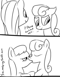 Size: 1280x1632 | Tagged: safe, artist:saine grey, bon bon, octavia melody, sweetie drops, earth pony, pony, g4, 30 minute art challenge, bontavia, comic, duo, female, kiss on the lips, kissing, lesbian, mare, shipping