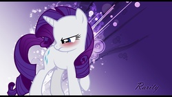 Size: 1920x1080 | Tagged: safe, artist:shadowofsephiroth, rarity, g4, embarrassed, vector, wallpaper