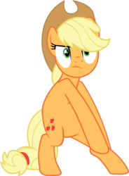 Size: 1655x2248 | Tagged: safe, artist:czyber, applejack, earth pony, pony, g4, spike at your service, belly, bipedal, female, simple background, solo, transparent background, vector
