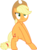 Size: 1655x2248 | Tagged: safe, artist:czyber, applejack, earth pony, pony, g4, my little pony: friendship is magic, spike at your service, belly, bipedal, female, simple background, solo, transparent background, vector