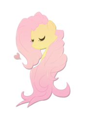 Size: 800x1143 | Tagged: dead source, safe, artist:ouyrof, fluttershy, pegasus, pony, g4, bust, eyes closed, female, heart, mare, simple background, smiling, solo, transparent background