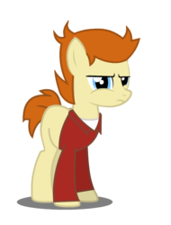 Size: 547x720 | Tagged: safe, artist:aginpro, pony, blank flank, futurama, male, philip j. fry, ponified, reaction image, simple background, solo, transparent background